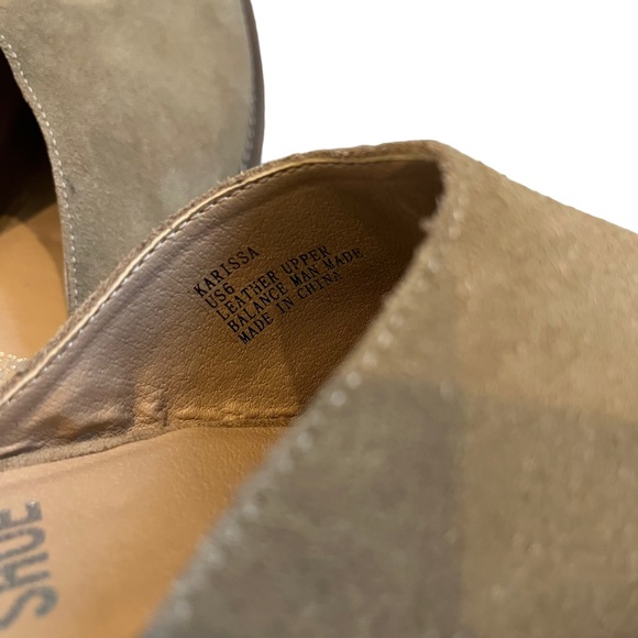 Jane and the Shoe Karissa Tan Suede Mule, Sz 6 - Picture 13 of 14